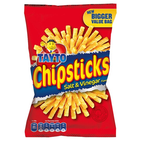Tayto Chipsticks Salt And Vinegar 35G Tesco Groceries