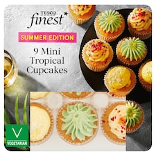 Tesco Finest 9 Mini Tropical Cupcakes
