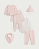 image 1 of F&F Baby 6-Piece Pure Cotton Set in Pink