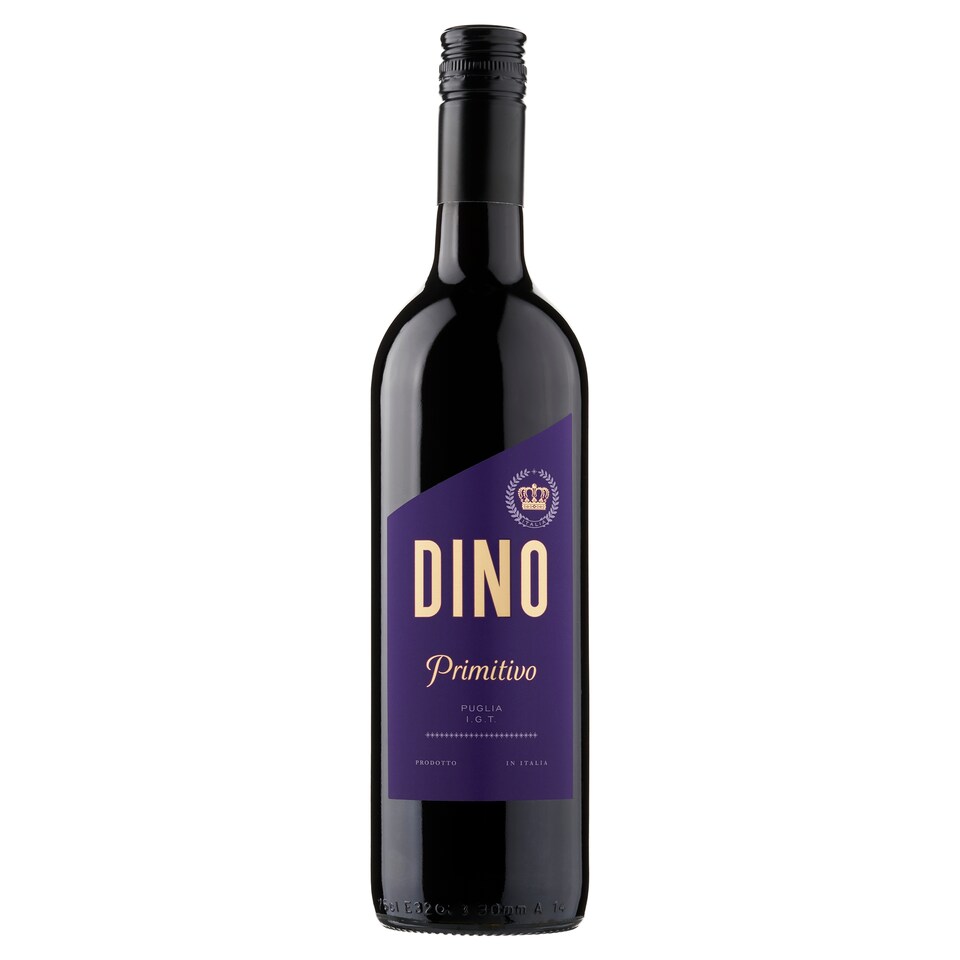 Dino Primitivo Puglia Indicazione Geografica Tipica červene víno suché 750 ml