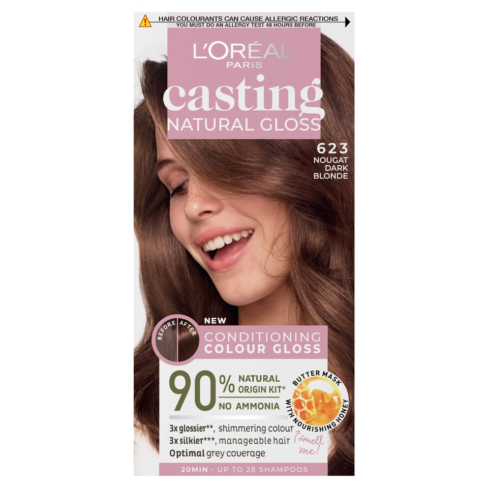 image 1 of L'Oreal Paris Casting Natural Gloss 623 Nougat Dark Blonde Semi-Permanent Hair Dye