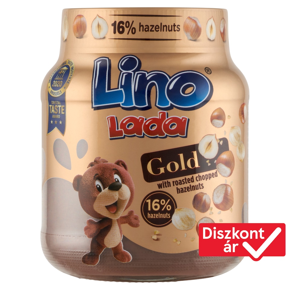 Lino Lada Gold mogyorós kenhető krém mogyoródarabkákkal 350 g  1. kép