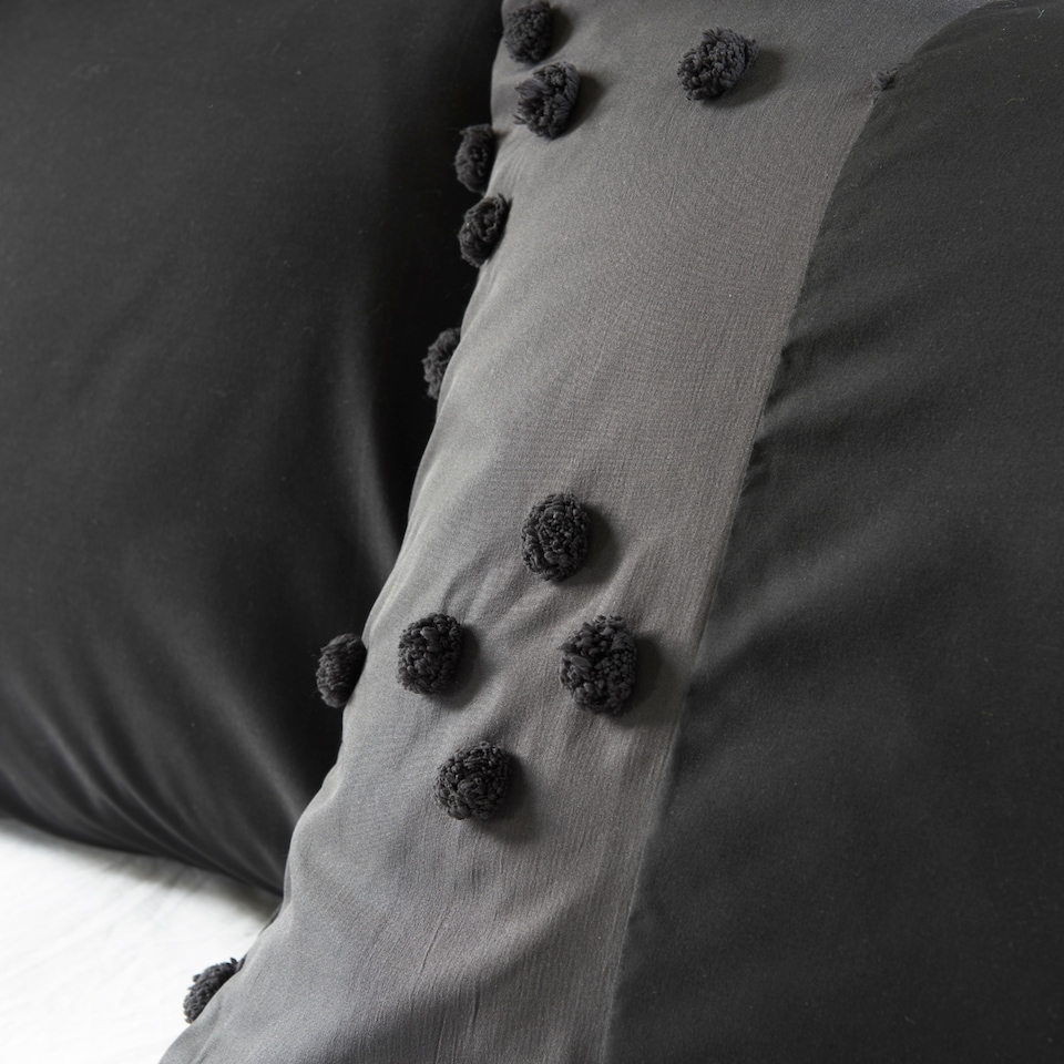 image 1 of Cosmo Living Tufted Diamond Duvet Set Double