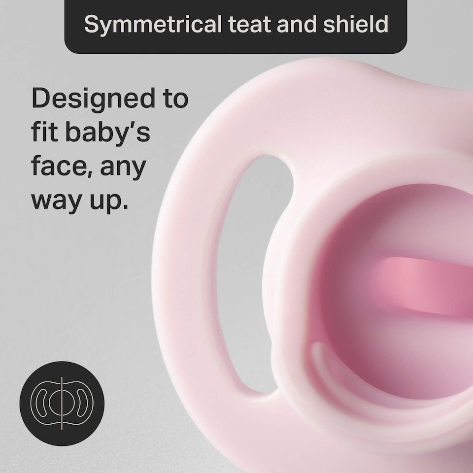 image 1 of Tommee Tippee Ultra Light Stay Put Soothers x2 0-6 Months