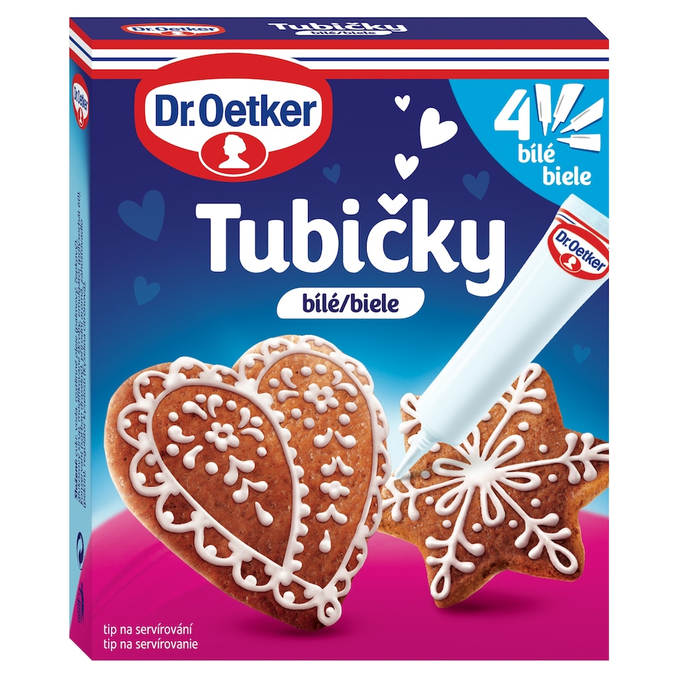 Dr. Oetker Tubičky biele 4 x 19 g (76 g)