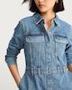 image 3 of F&F Pure Cotton Denim Utility Mini Dress in Blue