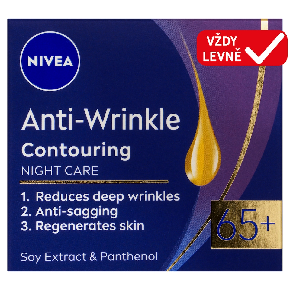 Obrázek 1 pro produkt Nivea Noční krém pro zlepšení kontur 65+ 50ml
