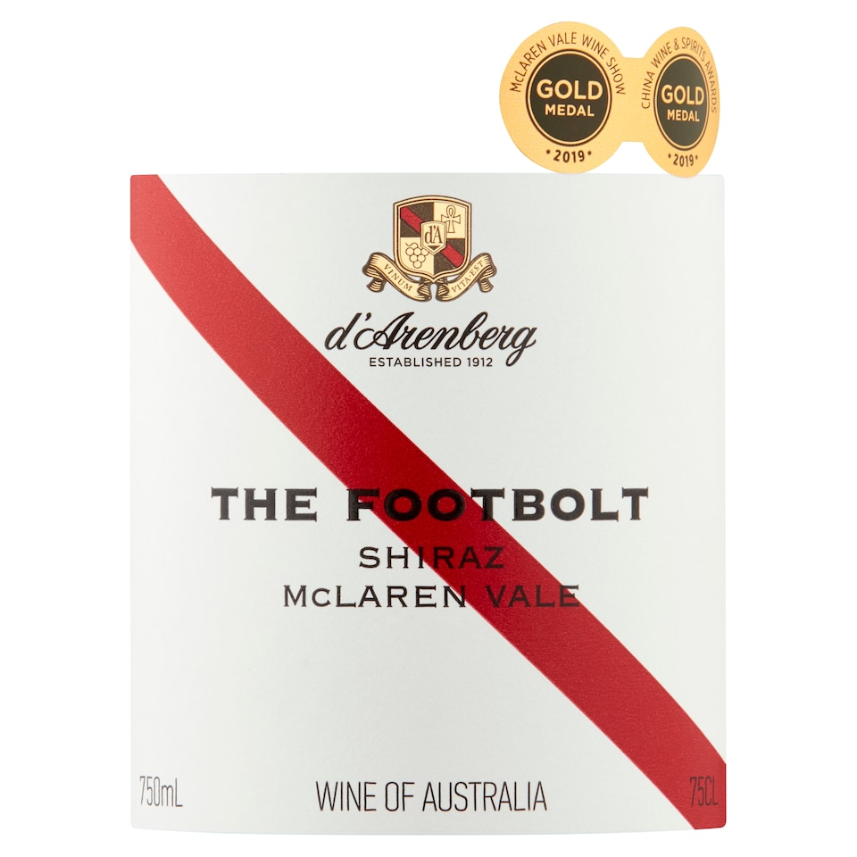 image 1 of D'arenberg The Footbolt Shiraz 2017 75Cl