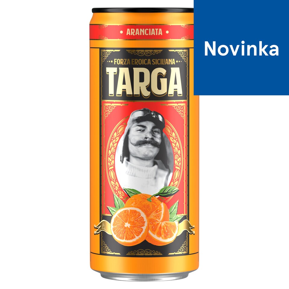 Targa Aranciata sýtená pomarančová limonáda 330 ml
