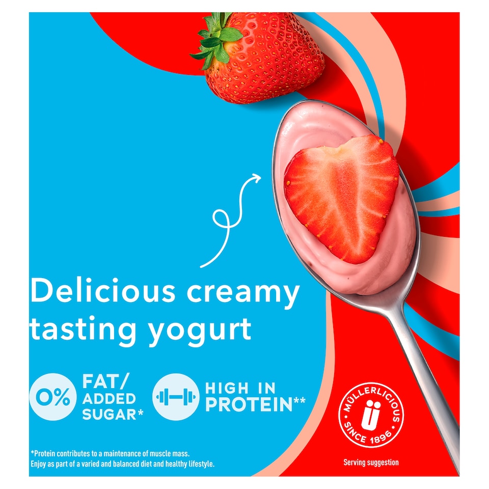 image 1 of Muller Light Red Fruit Assorted Fat Free Yogurt 6X140g