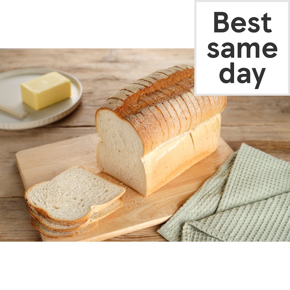 image 1 of Tesco Crusty White Farmhouse Sliced Bread 800G