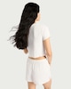 image 4 of F&F Ribbed Floral Print Pyjama Set in Multi White