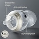 image 3 of Tommee Tippee Baby Bottles, Natural Start Anti-Colic Baby Bottle, Slow Flow, 260ml, 0m+, Pack of 3
