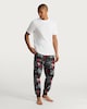 image 1 of Disney Deadpool Comic Print Brushed Fleece Pyjama Bottoms in Grey