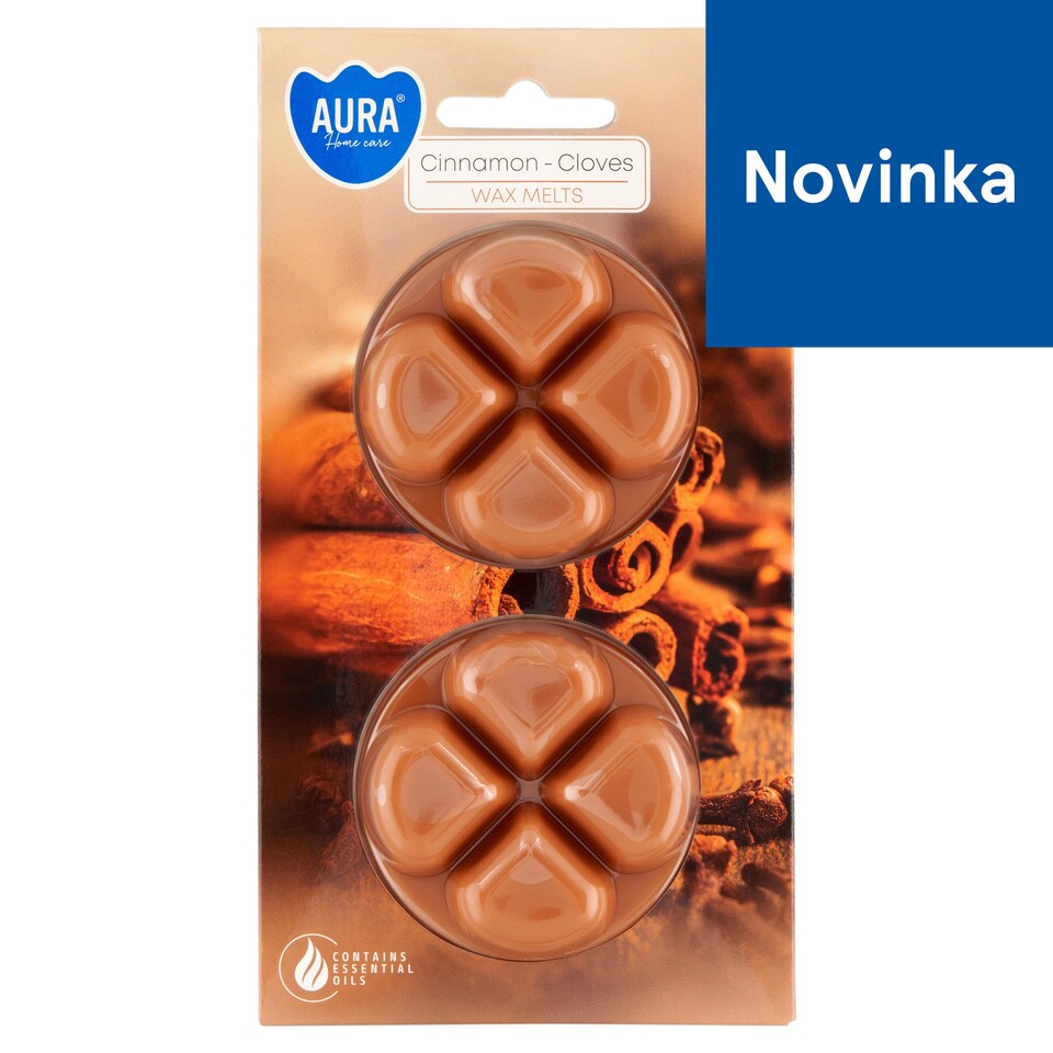 Aura Home Care Roztápací vosk škorica-klinčeky 2 ks 20 g