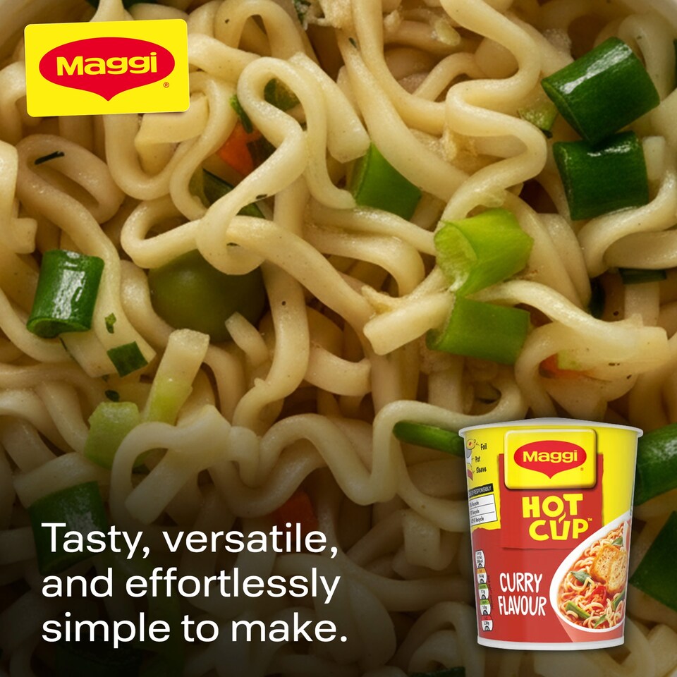 image 1 of Maggi Hot Cup Noodles - Curry Flavour 59.2g