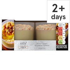 Tesco Finest Sicilian Lemon & Stem Ginger Possets 2 x 93g