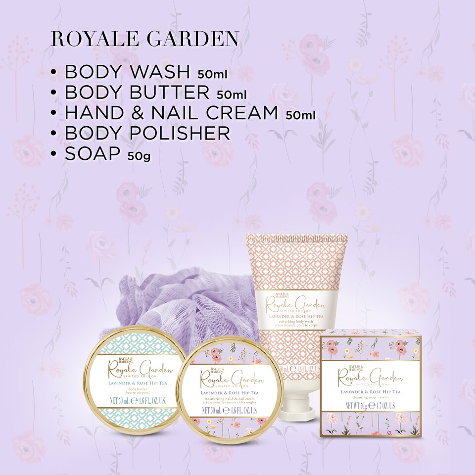 image 1 of Baylis & Harding Royale Garden Luxury Pamper Keepsake Tin Gift Set
