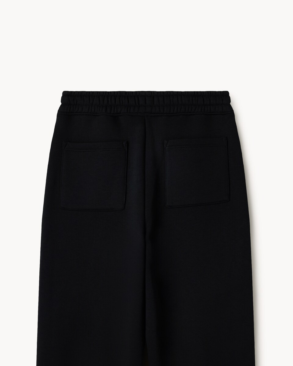 image 1 of F&F Boys Cotton Rich Slogan Joggers in Black