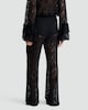 image 4 of F&F Lace Flared Trousers in Black