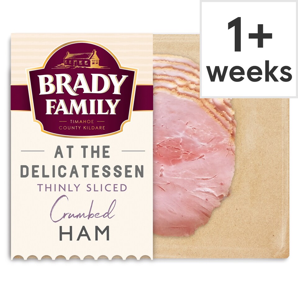 Brady Family At The Deli Thinly Crumbed Ham 120G