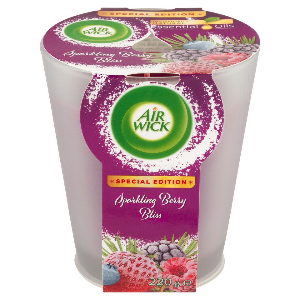 Obrázek 1 pro produkt Air Wick Essential Oils Svíčka zimní ovoce 220g