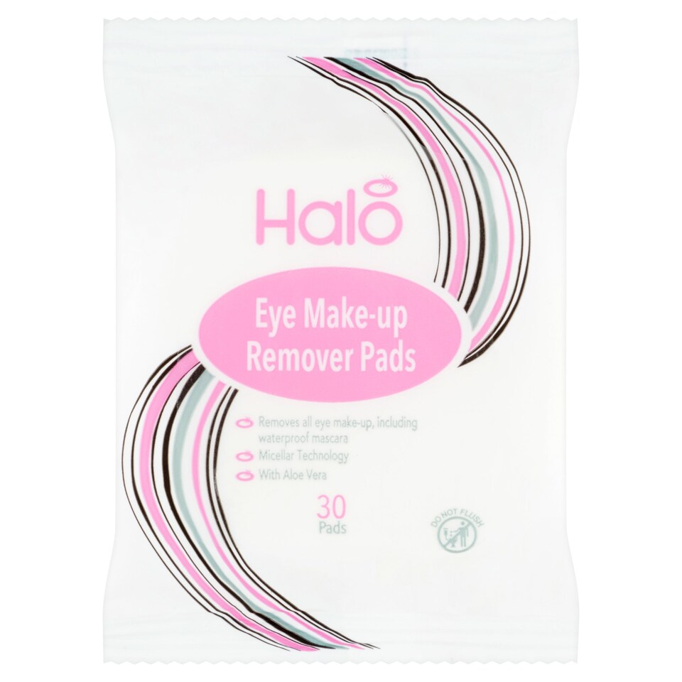 HALO EYE MAKE UP REM PADS 75ML