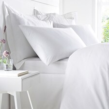  West Park White 100% Cotton Pillowcase Pair