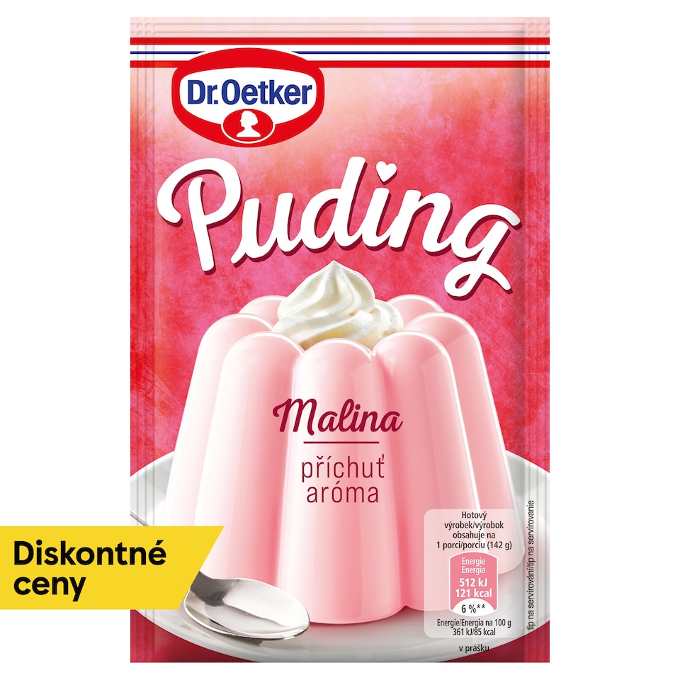 Dr. Oetker Puding malinová aróma 38 g