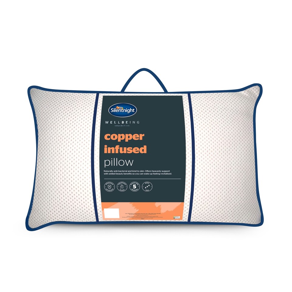 image 1 of Silentnight Wellness Copper Infused Pillow