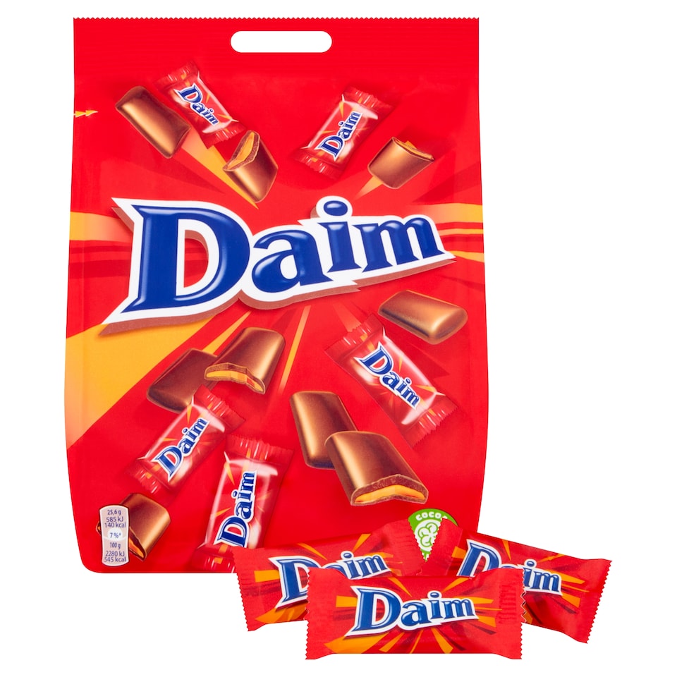 image 1 of DAIM MINI CHOCOLATE BARS BAG 200G