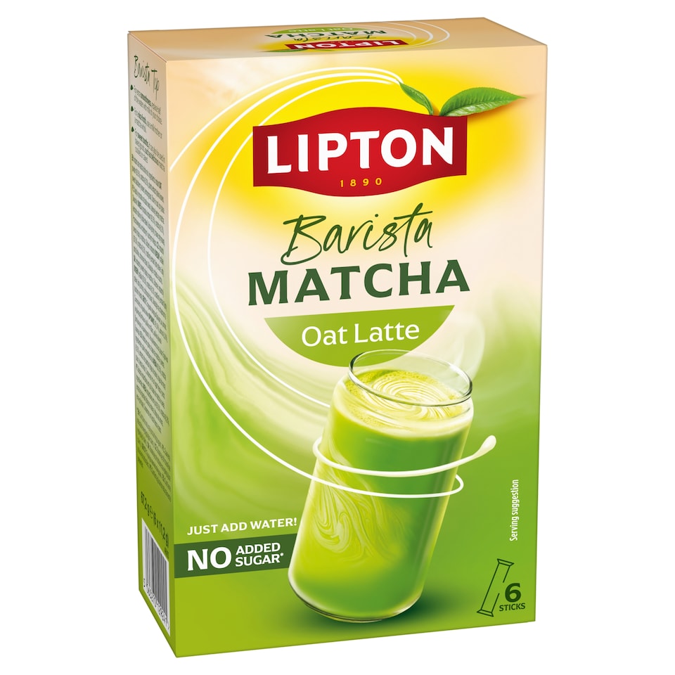 image 1 of Lipton Barista Matcha Instant Oat Drink with Matcha 6 x 11.2 g (67.2 g)