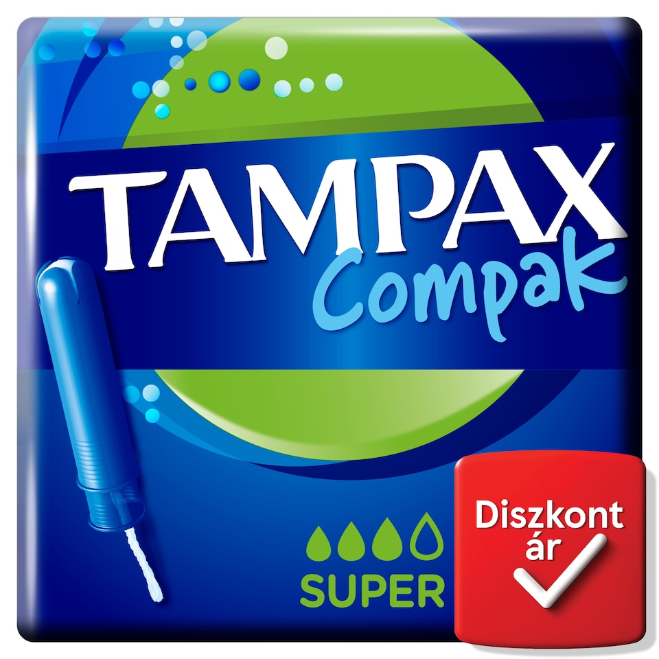 image 1 of Tampax Compak Super Tampons With Applicator X16
