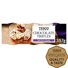 Tesco Chocolate Trifle 3 X 119G