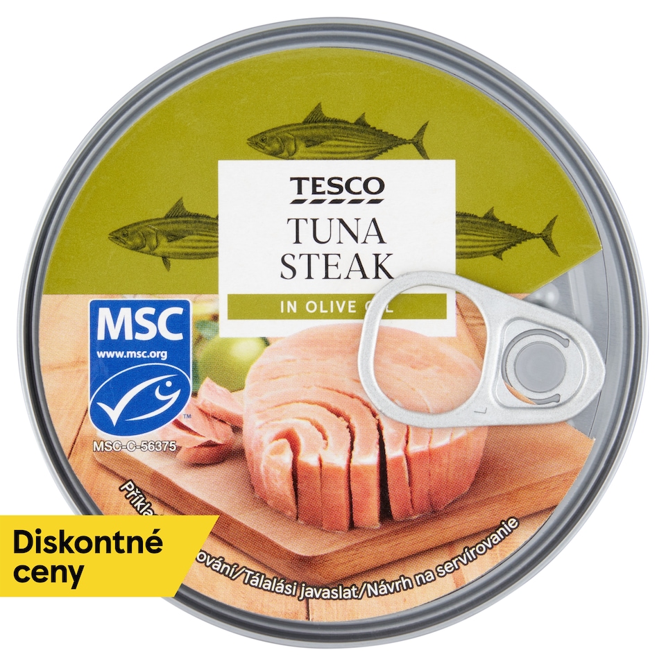 Tesco Tuniak celé kusy v olivovom oleji 160 g