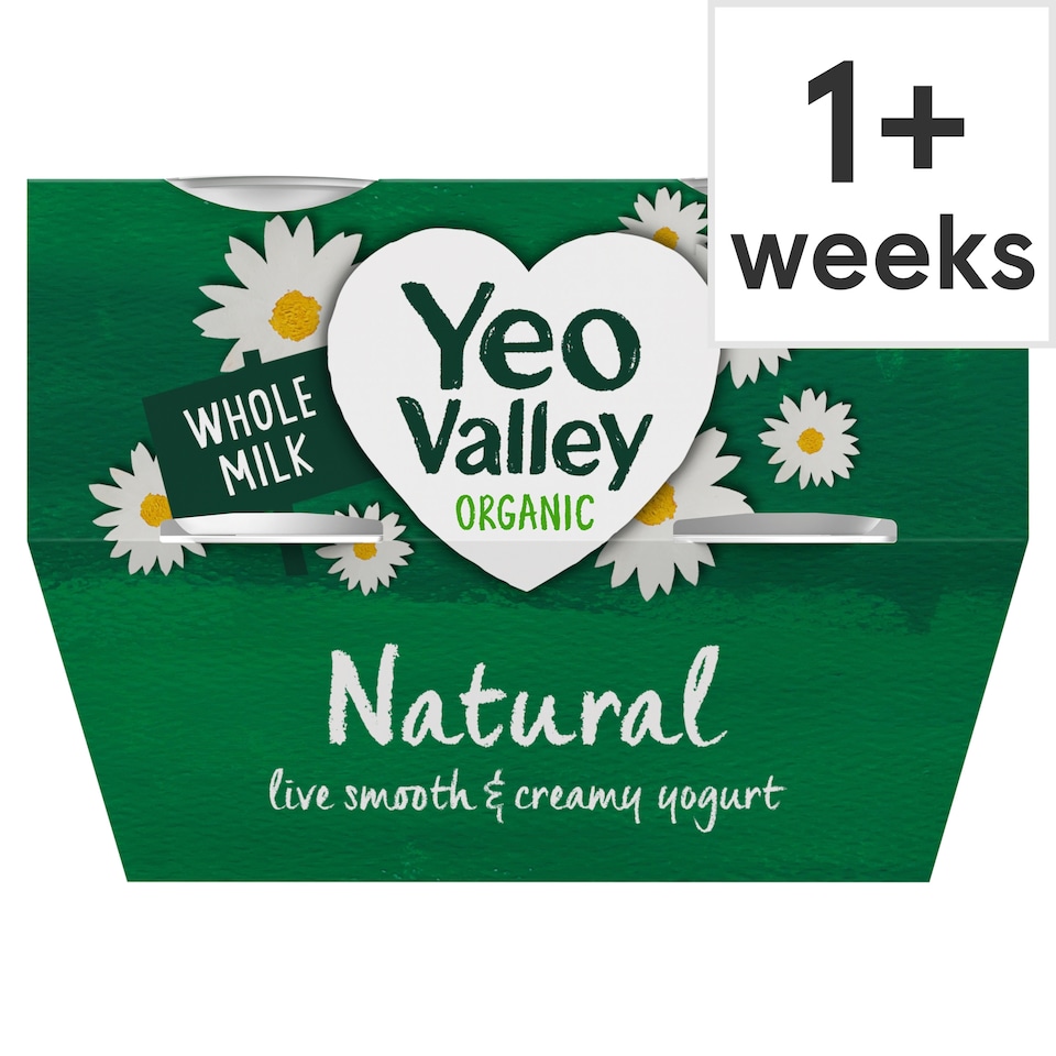 Yeo Valley Organic Natural Yogurt 4X110g
