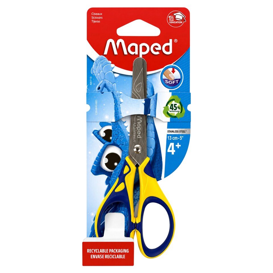 Maped Soft Neon School Scissors 13 cm