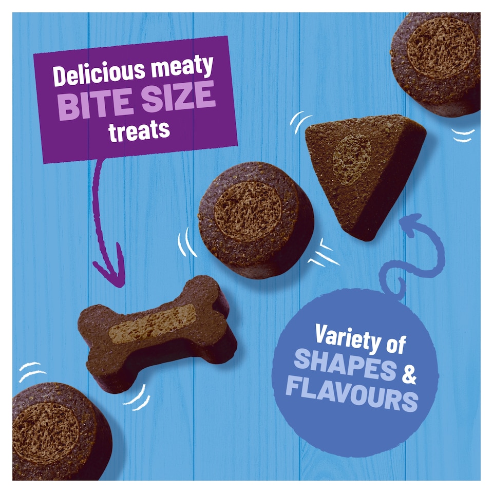 image 1 of BAKERS Allsorts Chicken; Beef and Lamb Dog Treats 98g