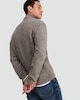 image 3 of F&F Knitted Speckled Half Zip Jumper in Brown