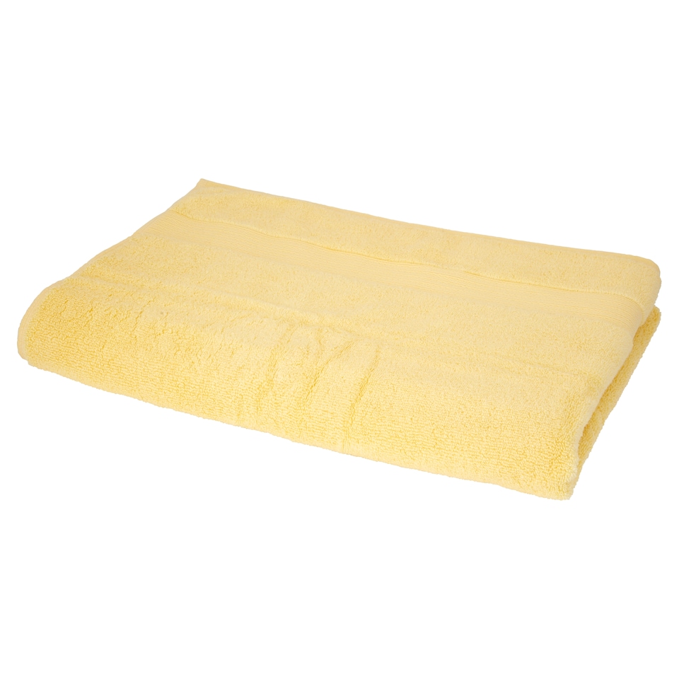 Tesco Yellow Supersoft Cotton Bath Sheet