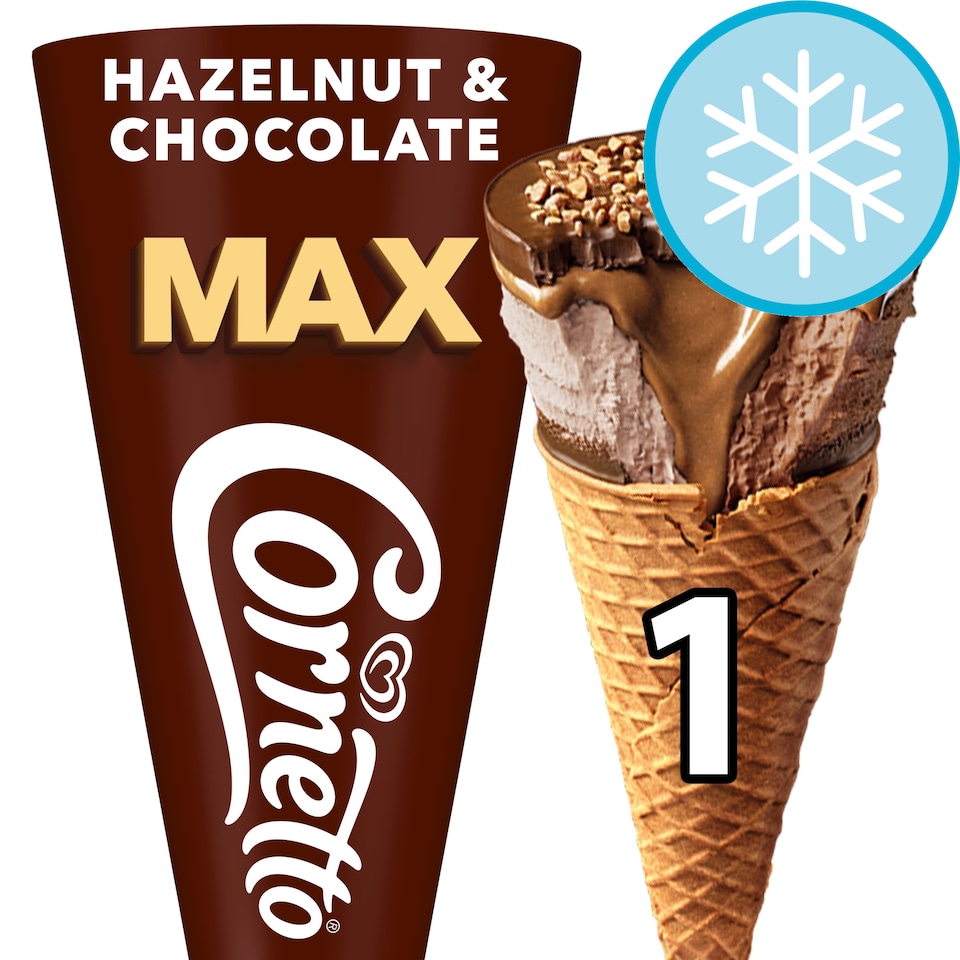 image 1 of Cornetto Max Hazelnut & Chocolate 115 ml