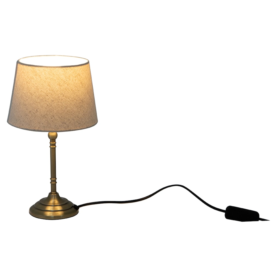 image 1 of F&F Home Brass Classic Metal Table Lamp  