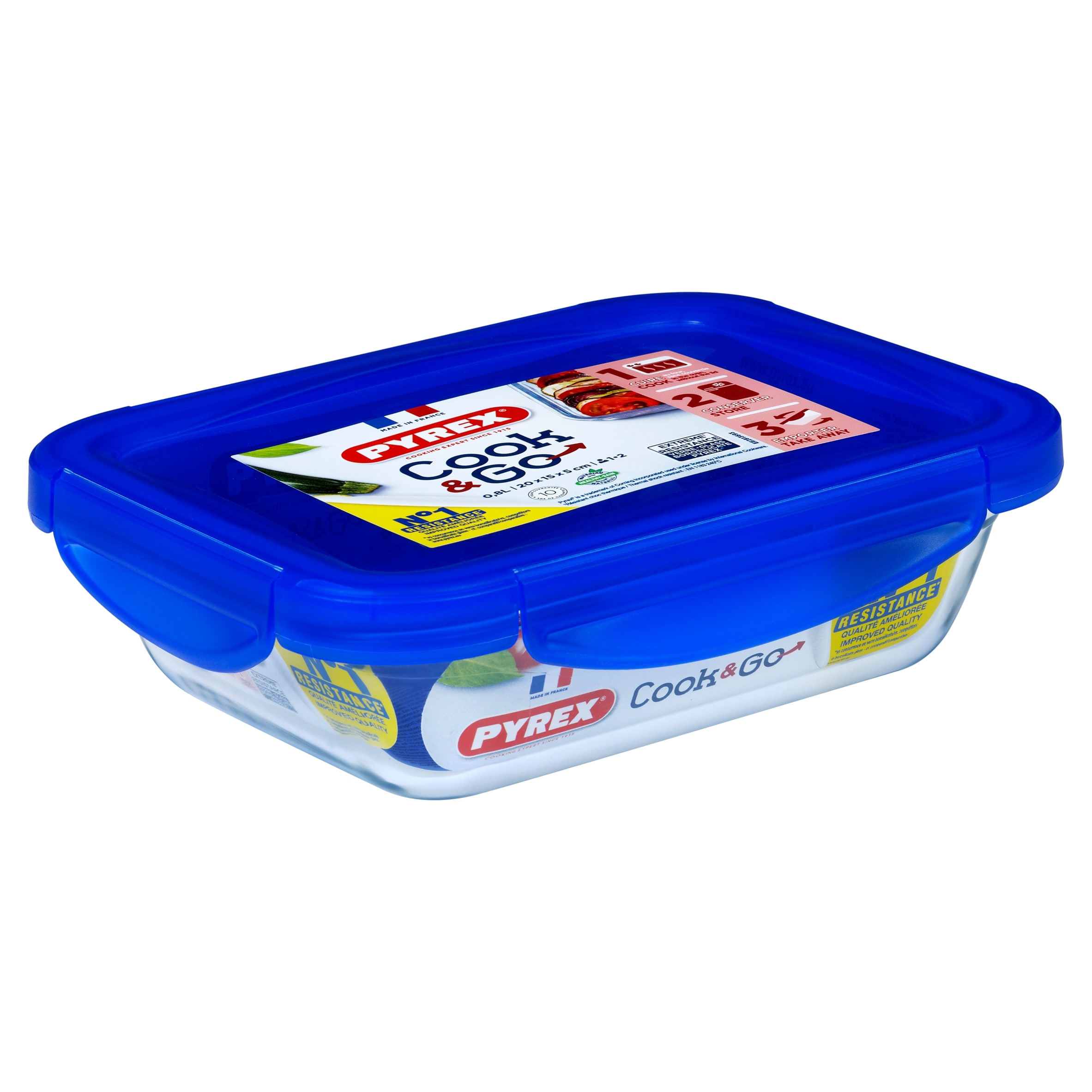Pyrex Cook And Go 0.8L Rectangle - Tesco Groceries
