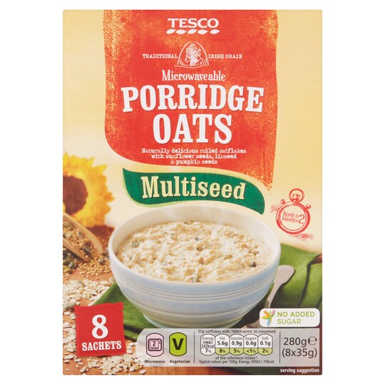 Tesco Multi Seed Porridge Sachets 8X35g Tesco Groceries