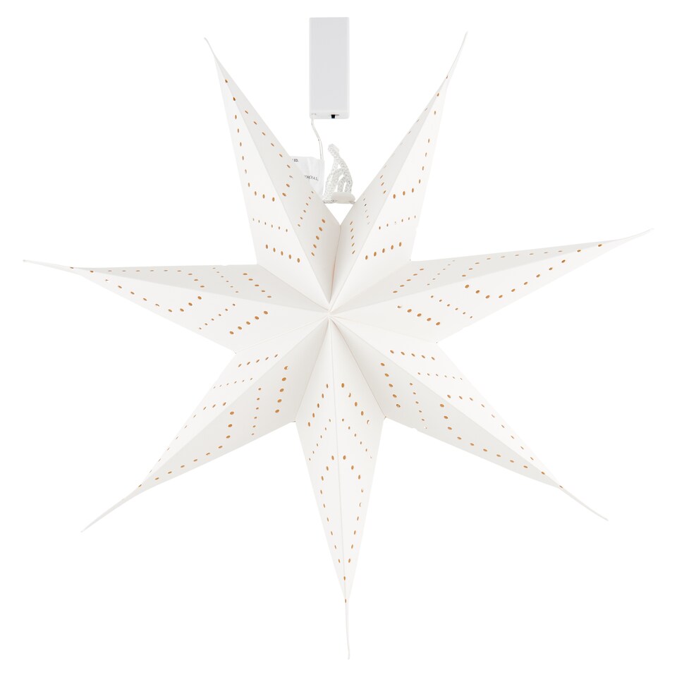 obrázok 1 z Tesco Home Papierová 7-ramenná hviezda svetelná dekorácia