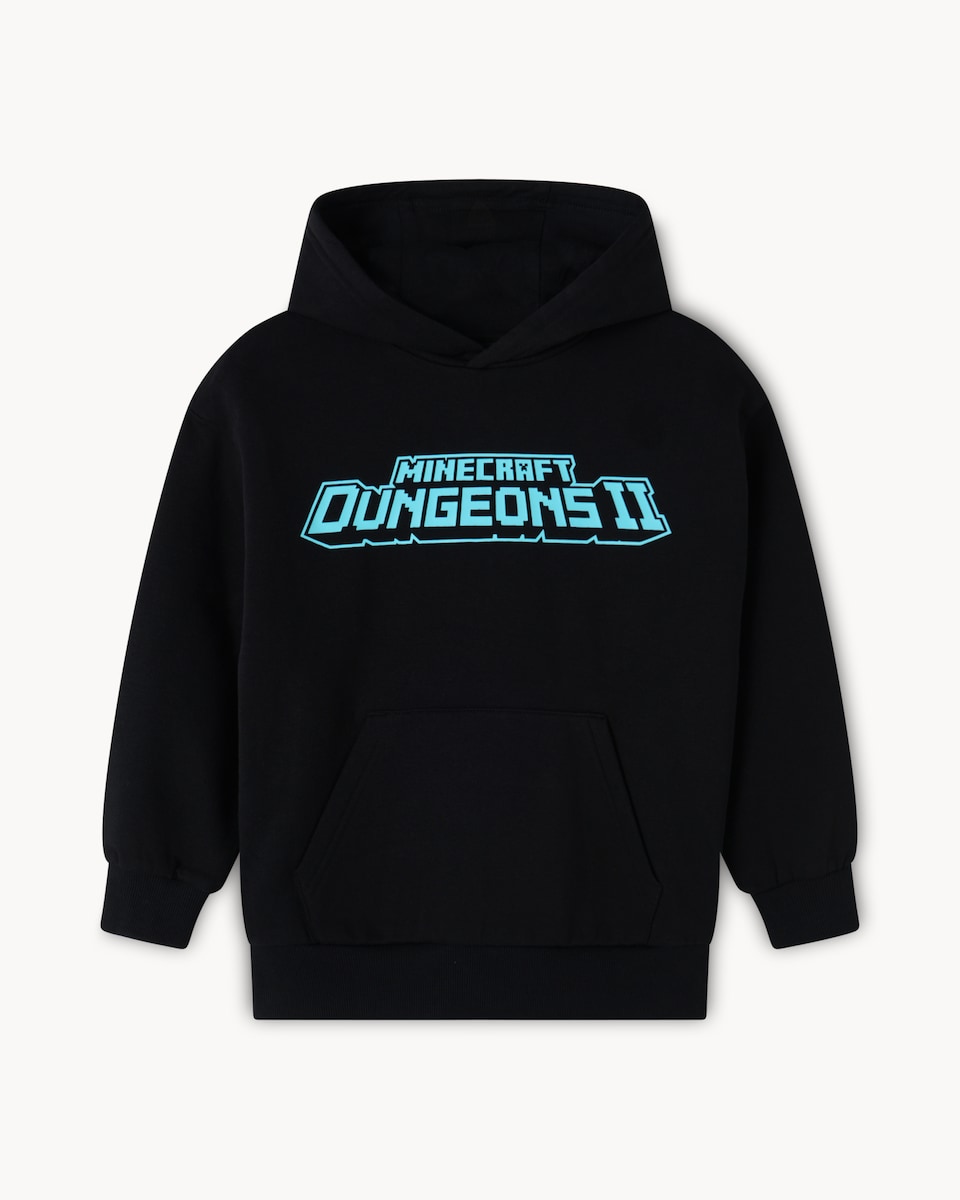 image 1 of Minecraft Dungeons II Cotton Rich Hoodie in Black