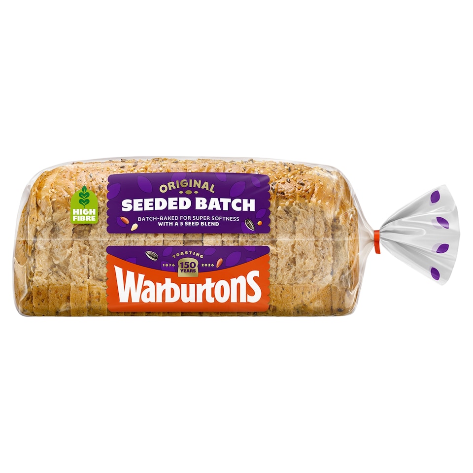image 1 of Warburtons Thick Sliced Seeded Batch Bread 800g