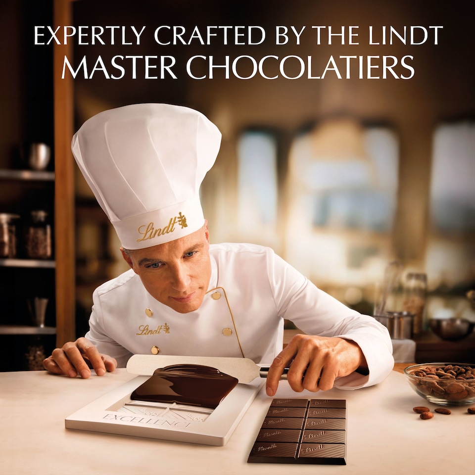 image 1 of Lindt Excellence Dark Caramel Sea Salt Chocolate Bar100g