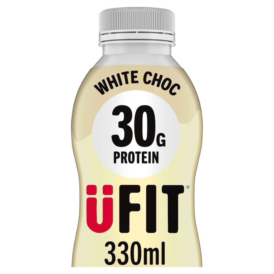 Ufit White Choc High Protein Milkshake 330ml