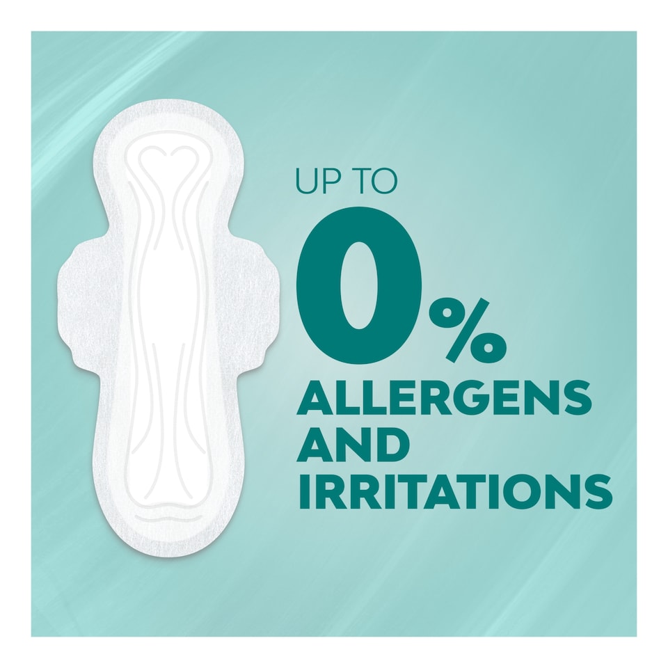 image 1 of Bodyform Pure Sensitive Ultra Night Sanitary Towels Wings 8 pack